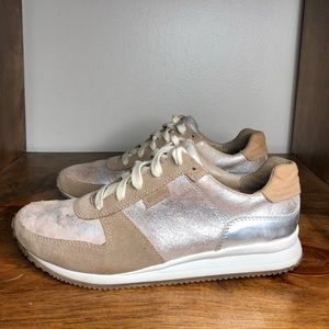 Aetrex Daphne Tan Leather Sneakers 40